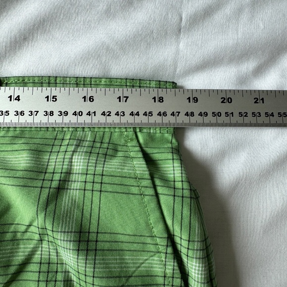 Izod Performx‎ Men's Chino Performance Plaid Golf Shorts Green 36 Outdoor FXG - Picture 9 of 14